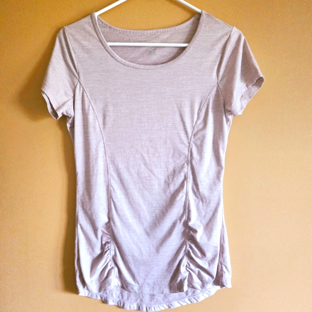 Gaiam Pink Athletic Tee, PTP=16.5"